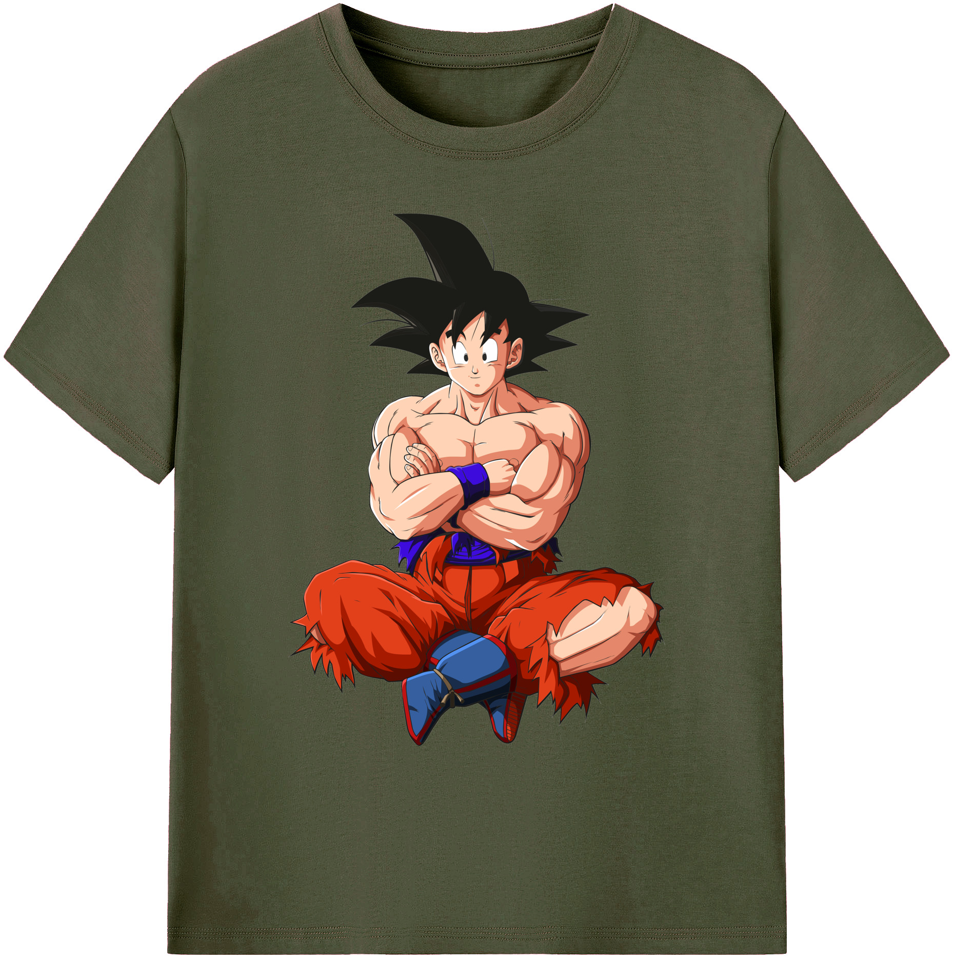 （画像用） ドラゴンボール 孫悟空（そん ごくう）Son Goku カカロット DRAGON BALL Kakarotto 綿100％ メンズ半袖Tシャツ｜肌触りやわらか＆通気性